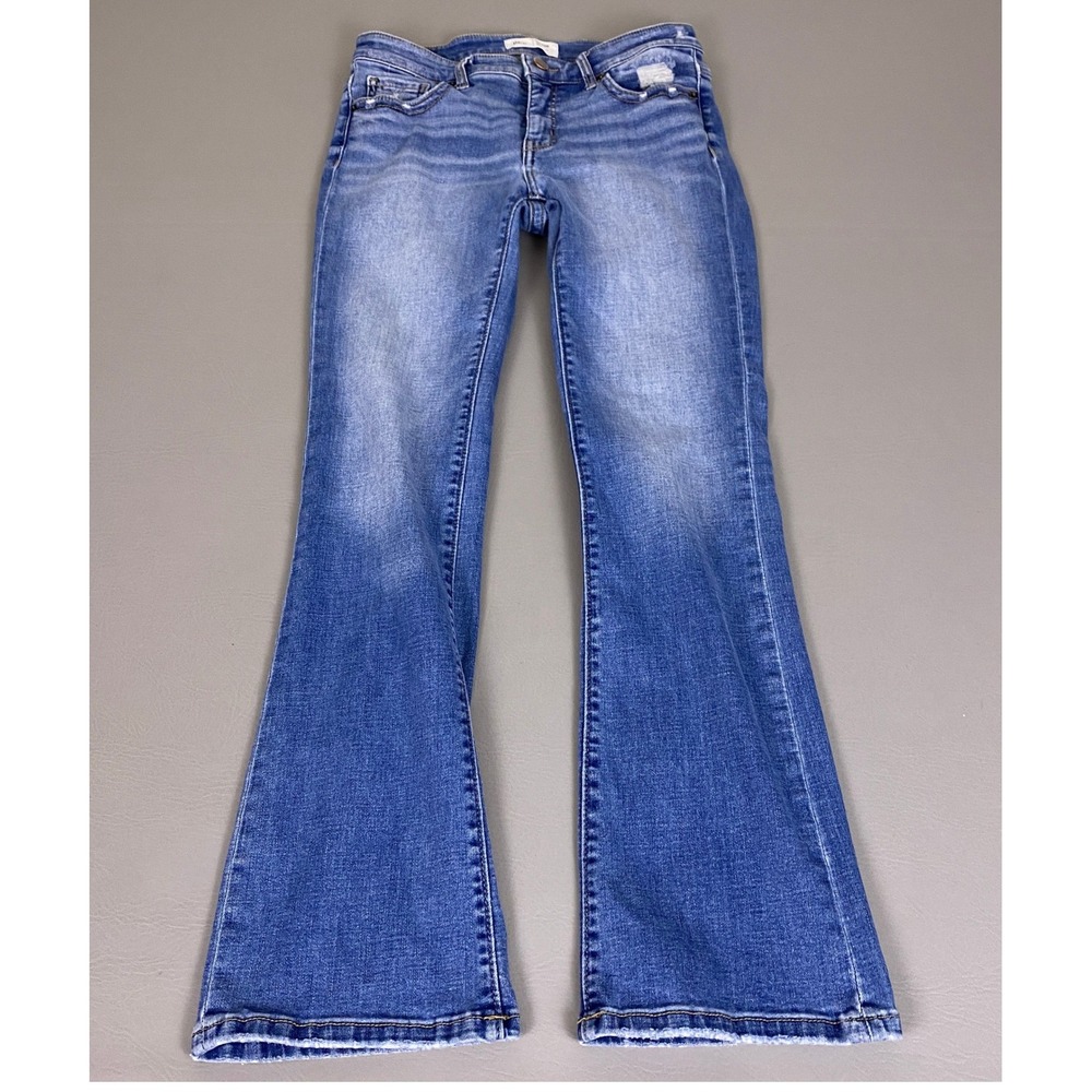 BKE Payton Mid-Rise Bootcut‎ Jeans Women's 27x31.5 Medium Wash Distressed *Flaw*